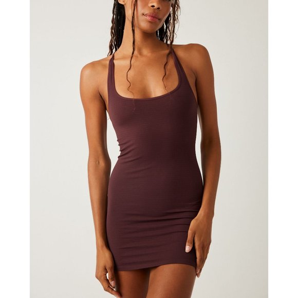 Free People Other - FREE PEOPLE Everyday Scooped Seamless Slip / Chocolate Merlot